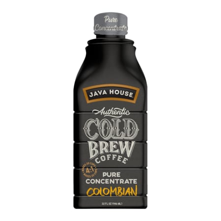 Javahouse Authentic Cold Brew Colombian Black 4:1 Concentrate 32 oz., PK6 FC309322